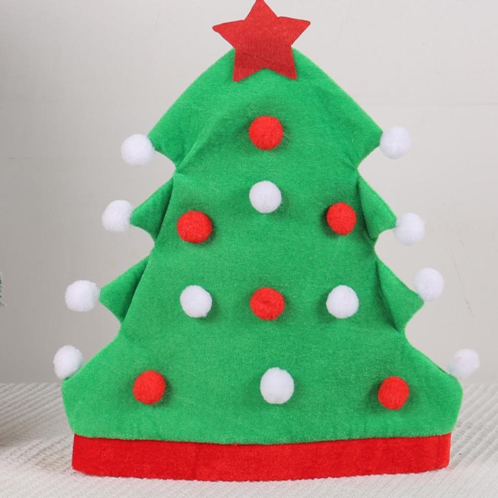 Neuer kreativer Weihnachtsbaumhut Weihnachts-Xmas-Partyartikel Outdoor-Xmas-Kappe Weiche Neujahrs-Elfenmütze