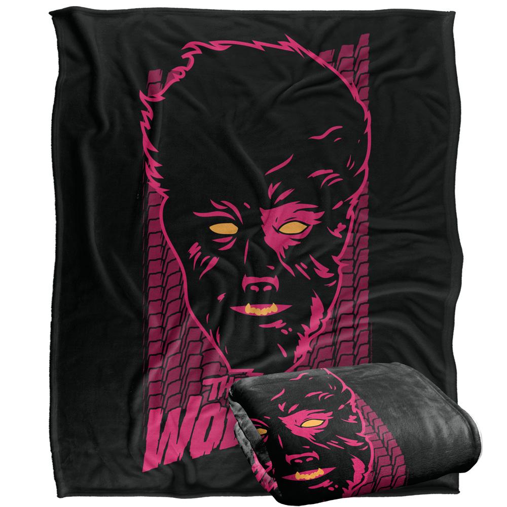 Universal Monsters Neon Wolfman Blanket