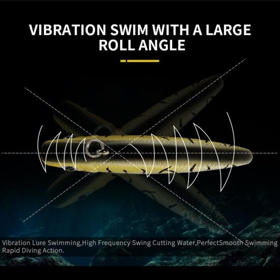 MUQZI Sports Accessory LHB048 68mm 13.5g Practical Fake Bait Excellent Lure Effect Natural Not Easy To Break