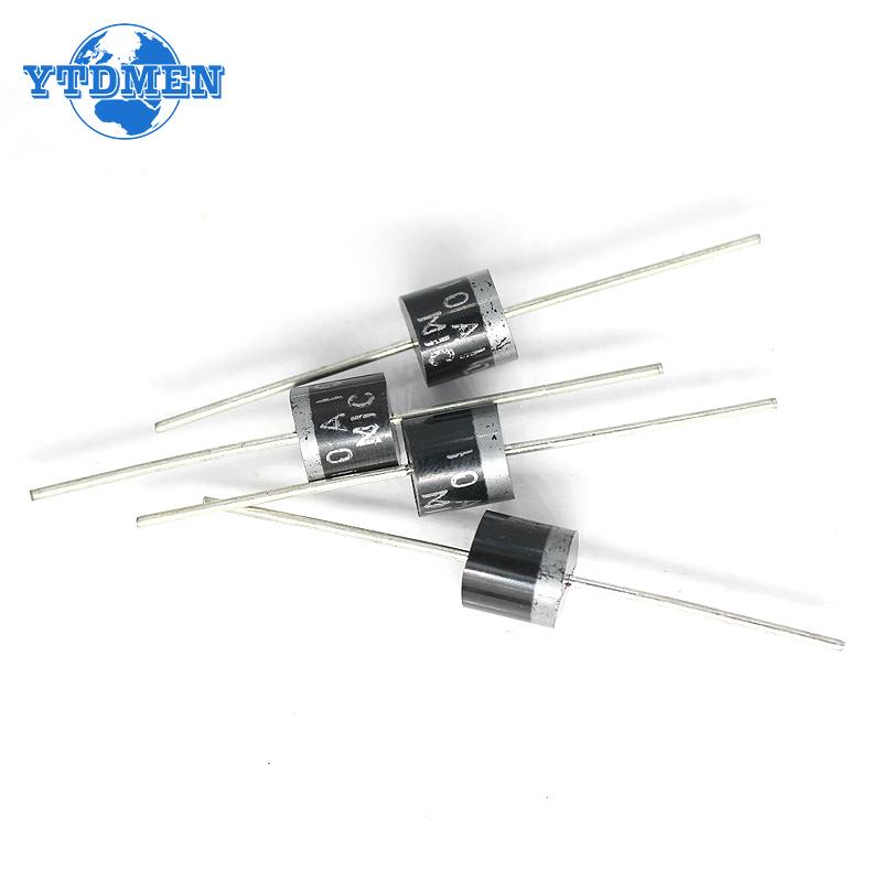 10PCS Rectifier Diode 6A 10A 1000V DO-27 Electrical Axial Rectifier Diodes Kit 6A10 10A10