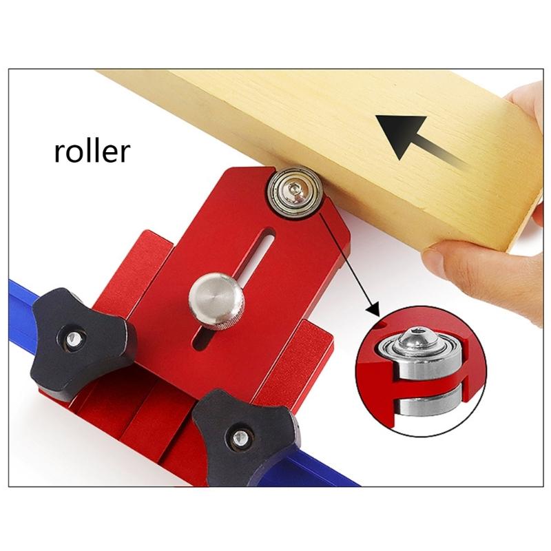 Professional Saw Table Pushing Limit Backer Workbench Fast Cutting Workbench Chute Positioning Tool with Sliding  Roller