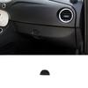 Carbon Fiber Passenger Glove Box Handle Panel Cover Trim For Fiat 500 2012-2015