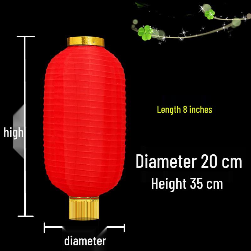 Outdoor Waterproof Gourd Lanterns: Red String Hanging Ornaments for New Year and Mid-Autumn Festivals