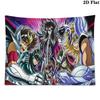 Anime Saint Seiya Wall Tapestry Aesthetic Wall Hanging Printed Fabric Blanket Decorative Tapestries for Bedroom Living Room Home Decor
