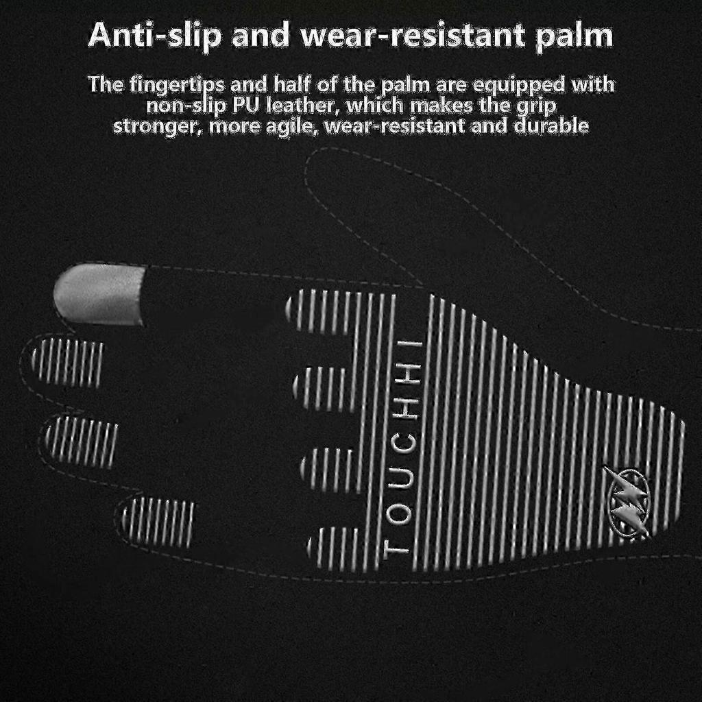 Waterproof Rechargeable Usb Heated Gloves with Touchscreen Function for Men
