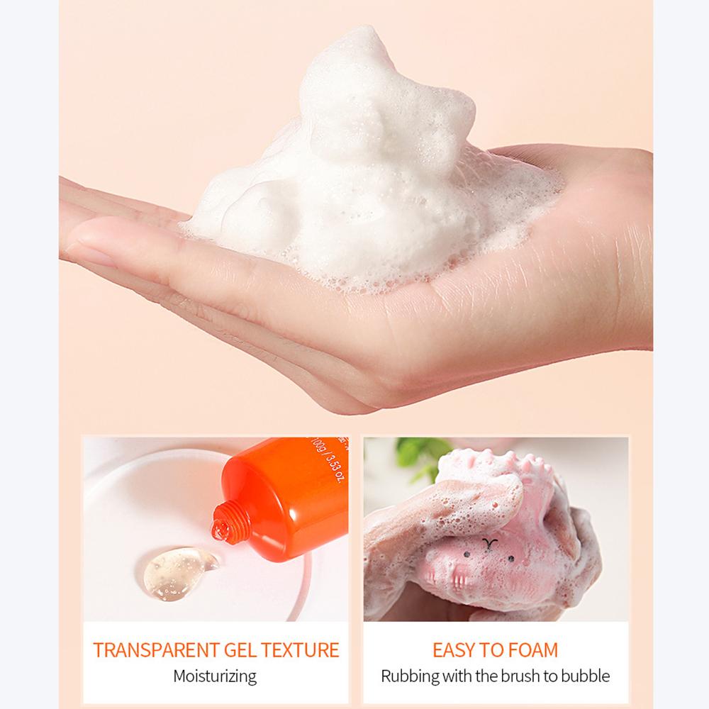 LAIKOU Schnecken-Gesichtsreiniger, Gesichtsreinigung, reichhaltiges, schäumendes, organisches, natürliches Gel, tägliche Gesichtswaschprodukte, tief reinigende Hautpflege