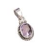 Natürlicher Rosa Amethyst Edelstein 925 Massiv Sterlingsilber Schmuck Anhänger 1" M4v98