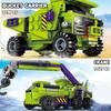 Non-Toxic 6 In 1 Deformation Car Assembly Building Blocks Transformation Rotots Vehicle Bricks Action Figure Children Puzzle Toys Gifts