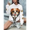 Herfst en Winter Dames 3D Kat Print met Capuchon Trui Hoodies & Sweatshirts (vrouwen)