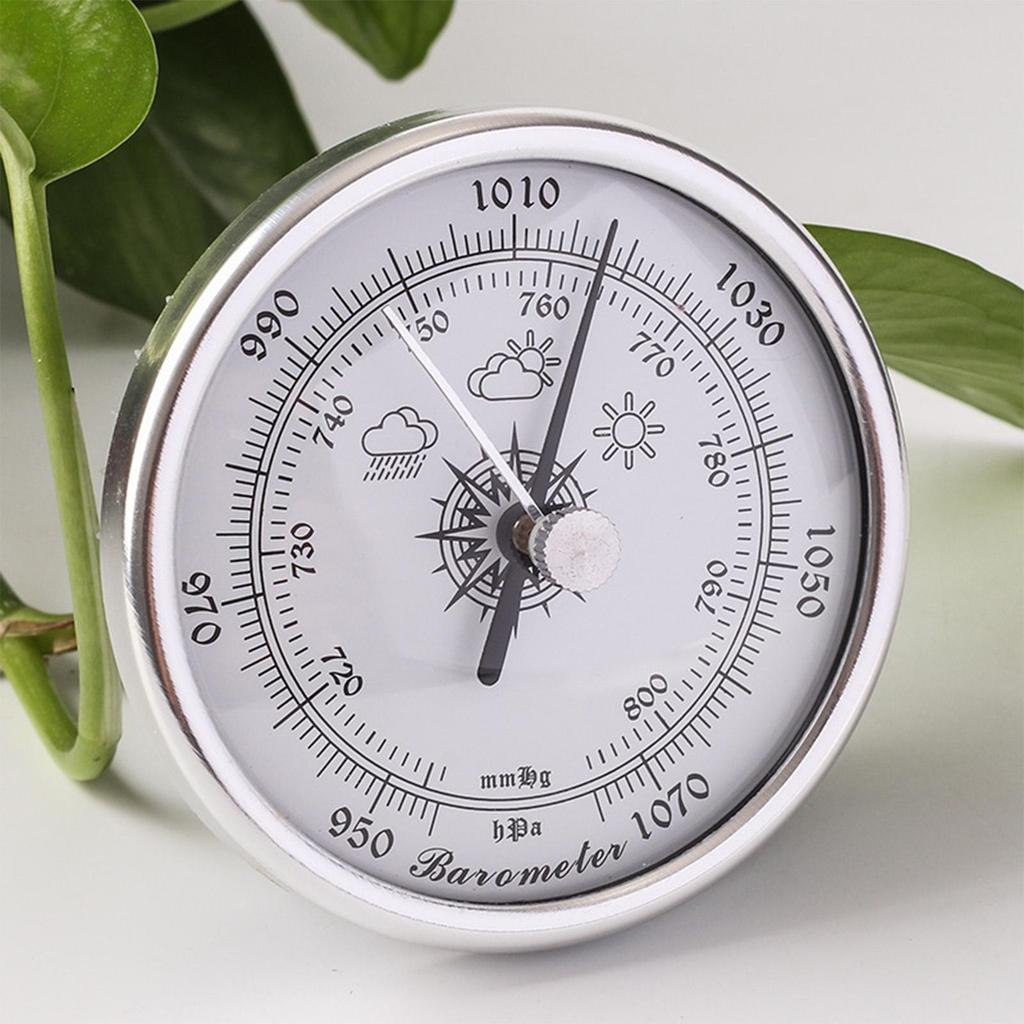 High Precision Barometer 70mm Barometer Weather Indicator Weather Station Pressure Gauge for Home Marine Fishing Camping