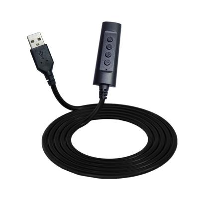 Virtual 3.5mm To USB Sound Card for Computer Recording, Esports Game, Video Chatting Watchings Movie, Listen To Music