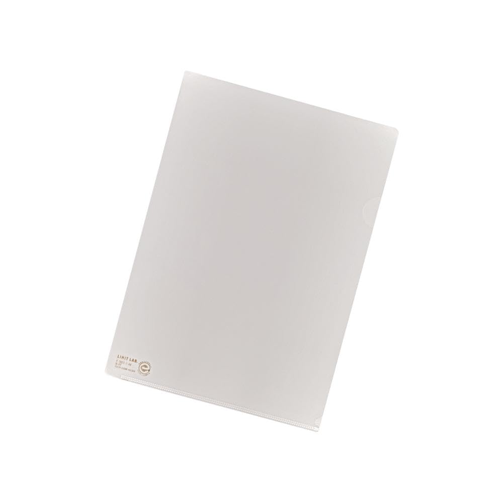 LIHIT LAB Clear Folder A4S Milky White 50 sheets F78EC-1_50