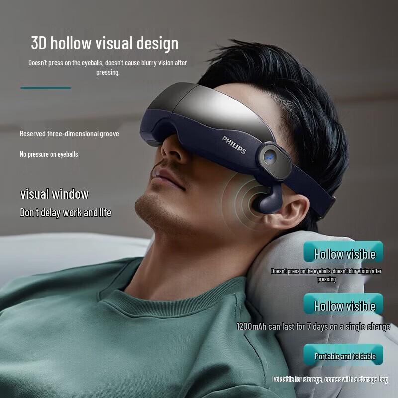 Philips Smart Eye Massager with Heat and Bluetooth Audio CN plug (adapter included)