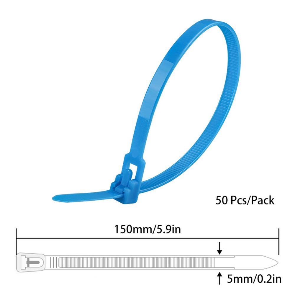 Legături de cablu reutilizabile din nailon Legături de cablu detasabile Fixe de legare Culoare Negru Alb Dezasamblare Se poate slăbi Legături de cabluri Slipknot Legături de cablu