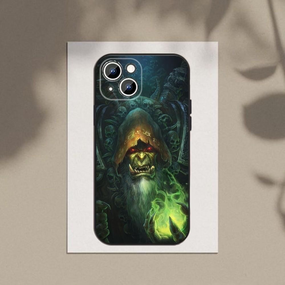 W-World Of W-Warcraft Phone Case For Apple iPhone 15,14,13,12,11,XS,XR,X,8,7,Pro,Max,Plus,mini Silicone Black Cover