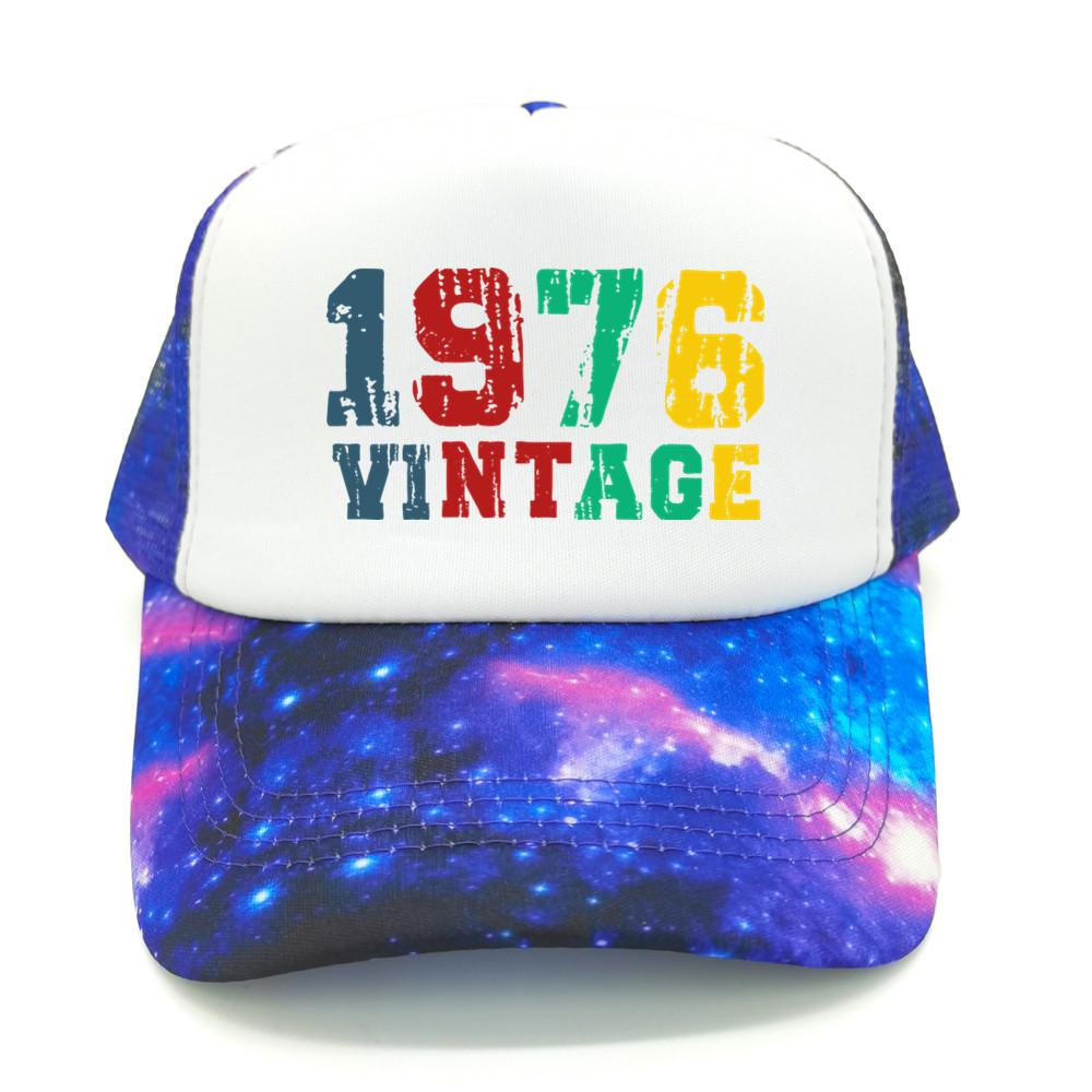 Made In 1976 Trucker Cap Unisex Birthday Gift Dad Hat Baseball Cap Unisex Outdoor Mesh Net Caps