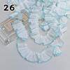 1M Lace Ribbon Sheer Chiffon Elastic Ruffle Ribbon Lace Trim for Dress Diy Apparel Sewing Fabric Wedding Party Accessories New