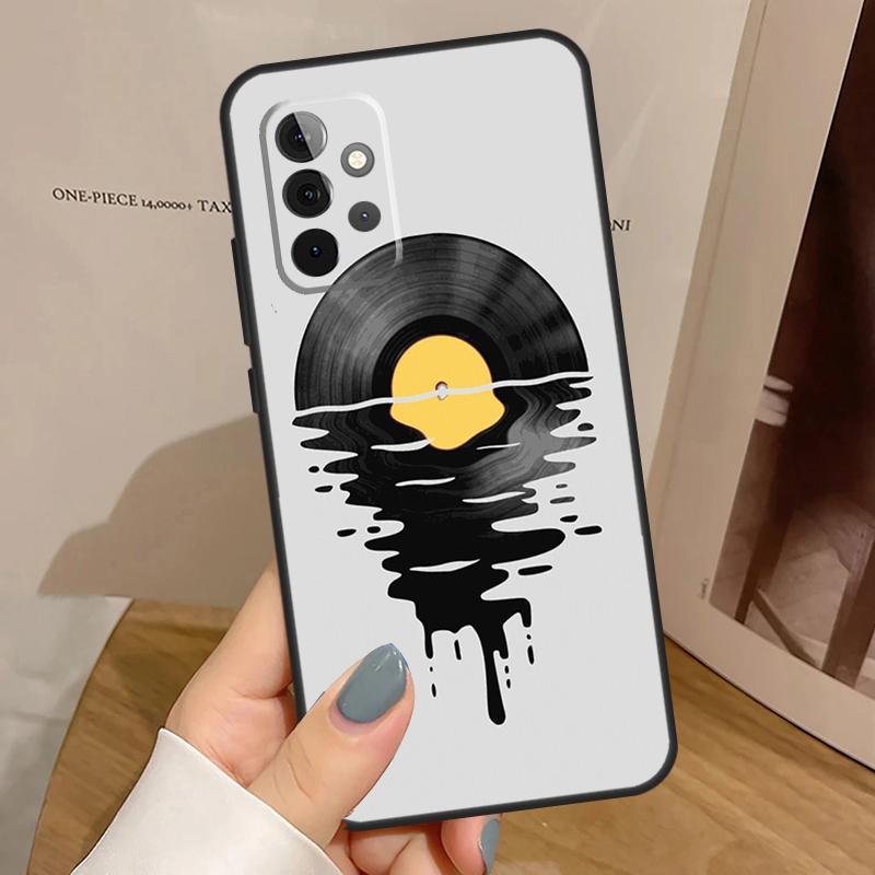 Vinyl Record Retro Case For Samsung Galaxy A55 A35 A15 A54 A34 A14 A33 A53 A13 A23 A17 A06 A16 A56 A36 A32 A52