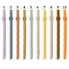 4Pcs Creative Children's Milk Tea Silicone Straws Universal Easy-to-Clean Straight Straws 17cm Colorful Reusable Straws