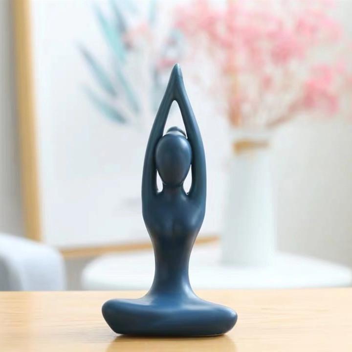 

Современные минималистичные украшения для девочек-йога, украшение для дома, чайного домика, керамика, абстрактное искусство, позы йоги, фигурка, подарки