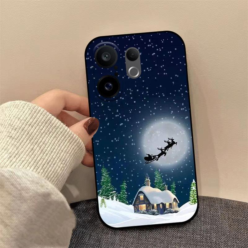 Case For VIVO X200 FE S30 Pro Mini Christmas Phone Cover Soft Silicone TPU Shell For VIVO X200FE Shockproof Bumper V2503 V2465A