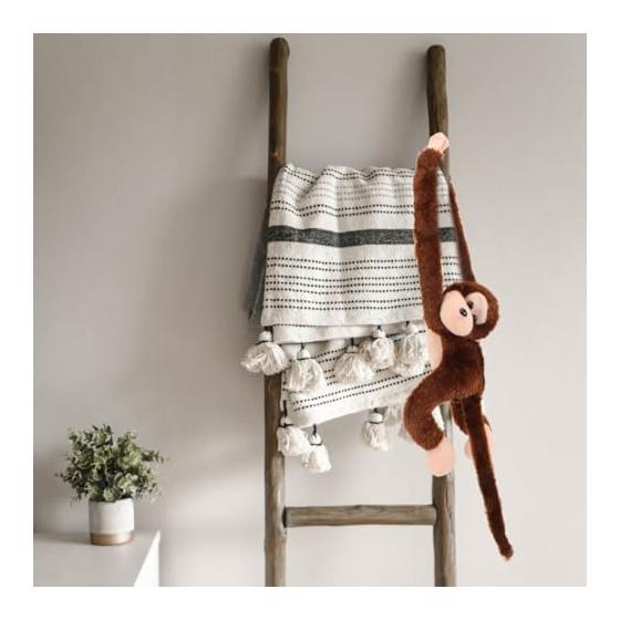 Hanging Monkey Plush Toys, Set of 2, Animal Toys for Kids and Adults, Home Decor