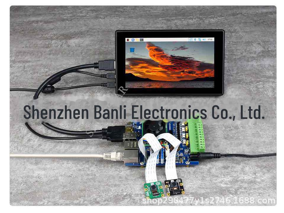 Raspberry Pi CM4 Baseboard: Dual RJ45, Quad-Isolated RS485, USB 2.0 Expansion