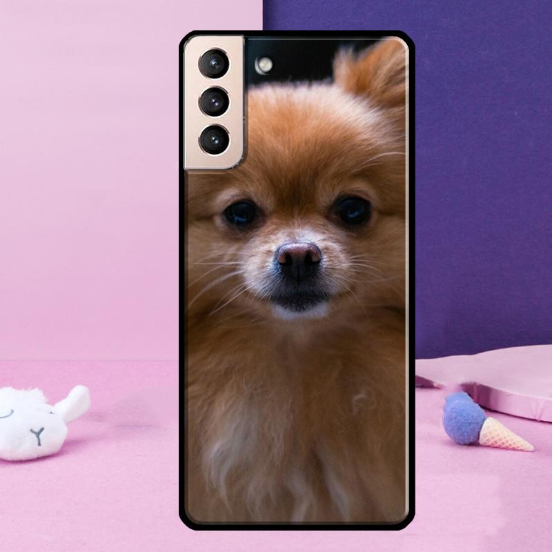 Pomeranian Dog Phone Case For Samsung Galaxy S24 Ultra S25 Ultra S9 S10 S20 S21 S22 Plus S23 S24 FE Cover