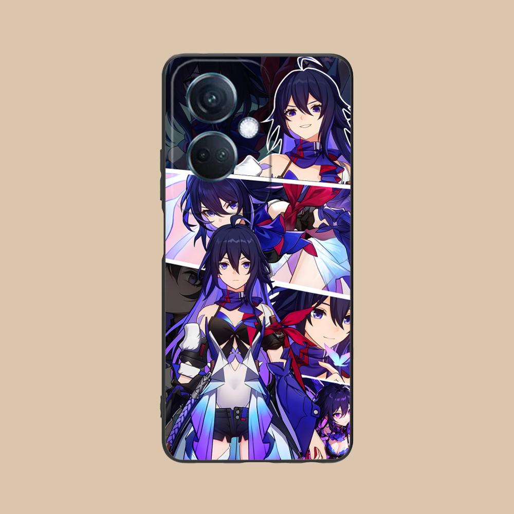 HSR Seele Matte TPU Mobile Phone Case for OPPO Reno 14 13 12 11 10 9 8 7 6 5 F T Pro 5G Colorful Printing Cover