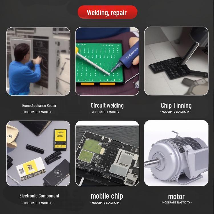 Gelbe No-Clean Lötpaste & Draht: Säurefrei, halogenfrei, starkes Flussmittel für Edelstahl