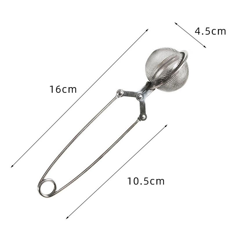 Tea Infuser Stainless Steel Sphere Mesh Tea Strainer Coffee Herb Spice Filter Diffuser Handle Tea Ball Match Tea Bags