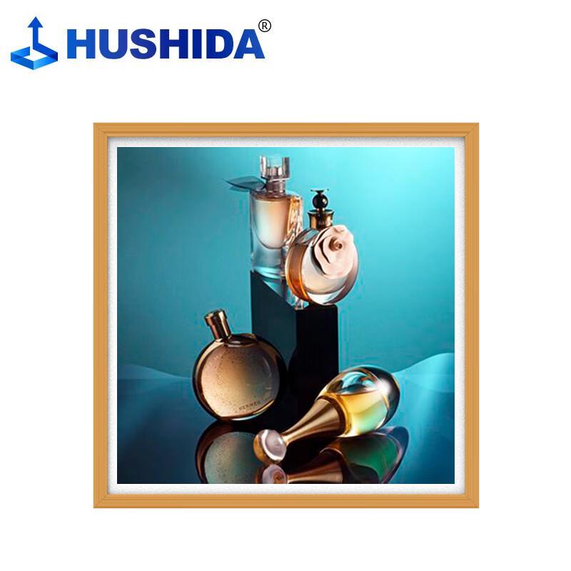 HUSHIDA 33-inch Square Digital Advertising Display with Wooden Frame CN plug (adapter included)