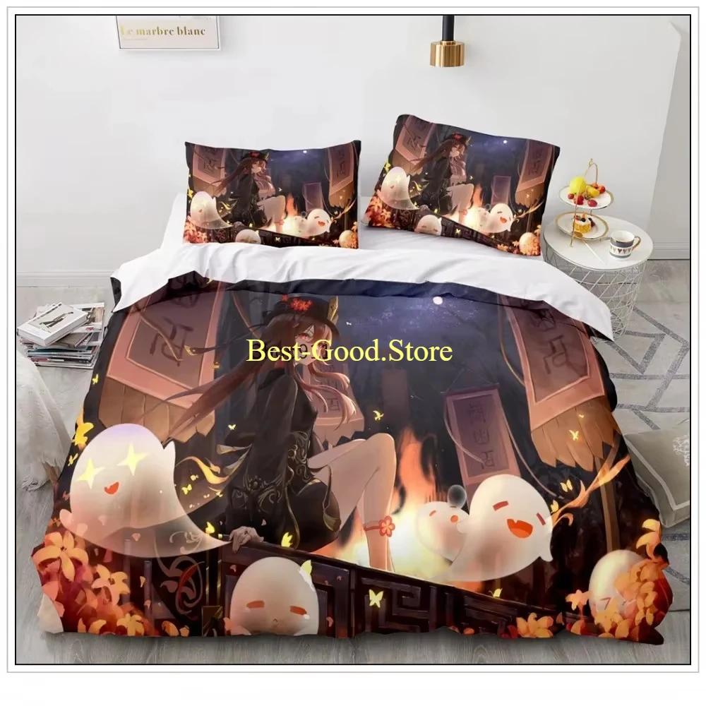 Game Genshin Impact Klee Cosplay Duvet Cover Anime Cartoon Bedding Set Diona Coplay Bed Set Quilt Comforter Covers Home Textiles