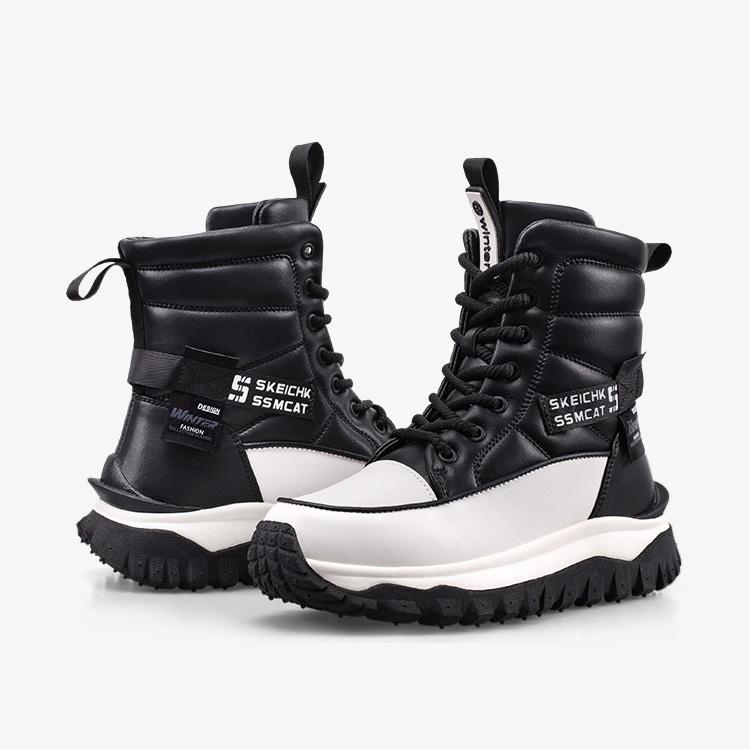 Ladies' Plush Fashionable Cotton Boots with Warm and Thick Winter Snow Boots Anti Slip Thick Sole