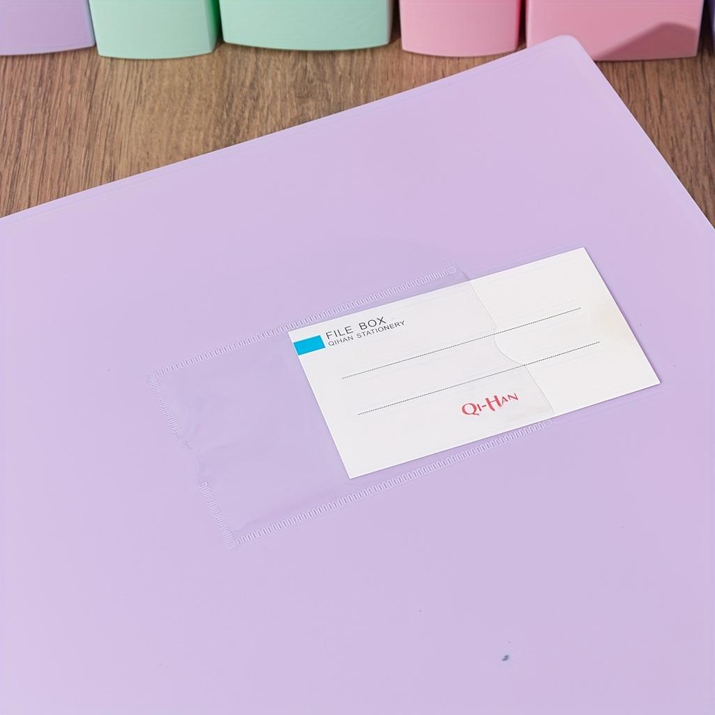 A4 Pastel Plastic File Folders - Heavy-Duty High Quality Document Organizer with Snap Closure, Multi-Color Assortment for Office