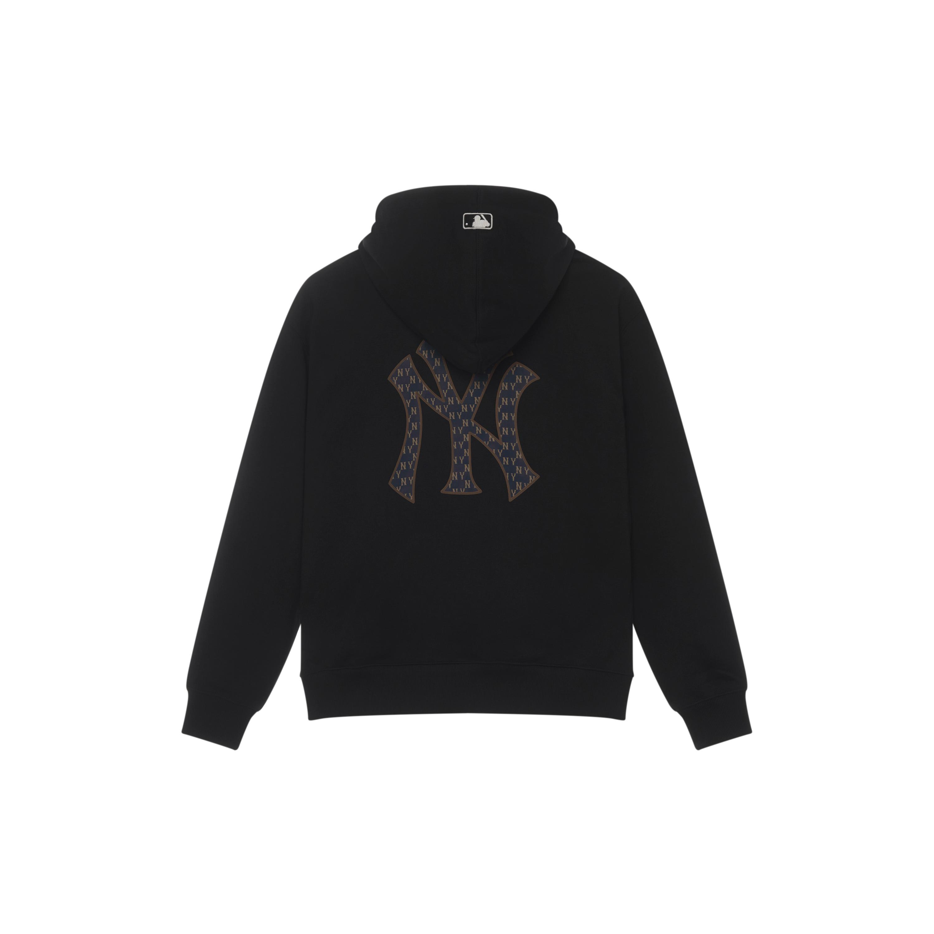 MLB MONOGRAM 24FW Pullover Hoodie Unisex Black 3AHDM0144-50BKS XS