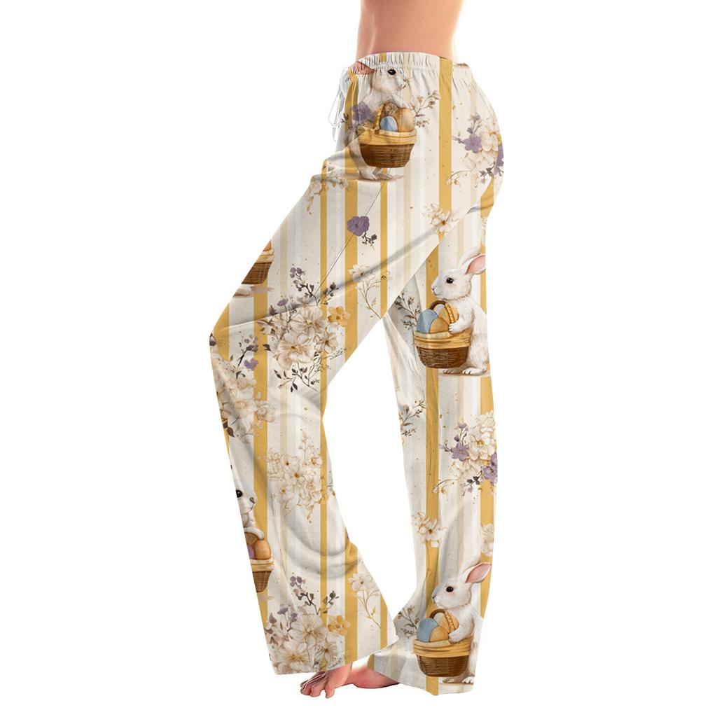 Dámské Módní Volné Ležérní Tištěné Ležérní Kalhoty