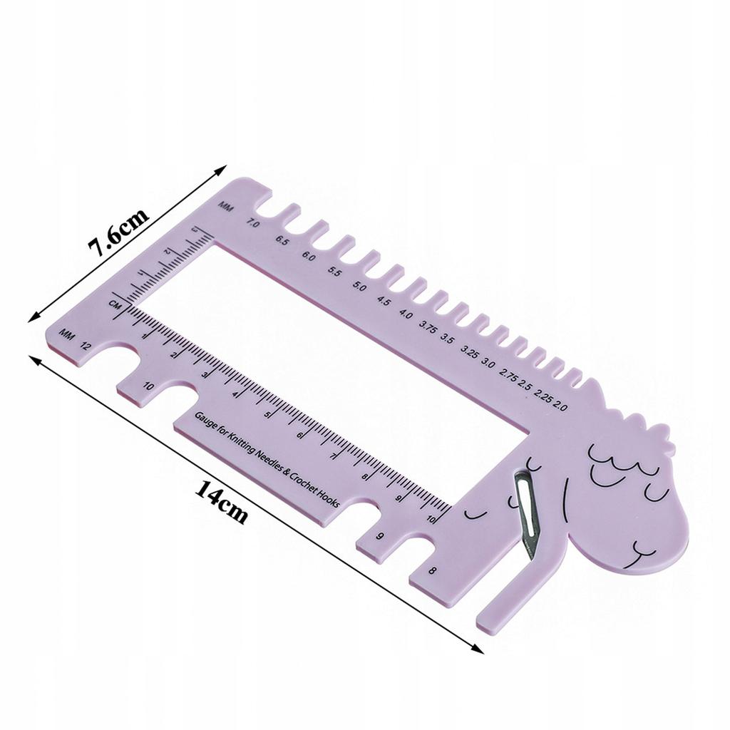 Sheep Crochet Needle Gauge Multifunctional Device