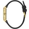 Guess Gold Dial Black Silicone Strap Women's Quartz Watch - GW0034L1