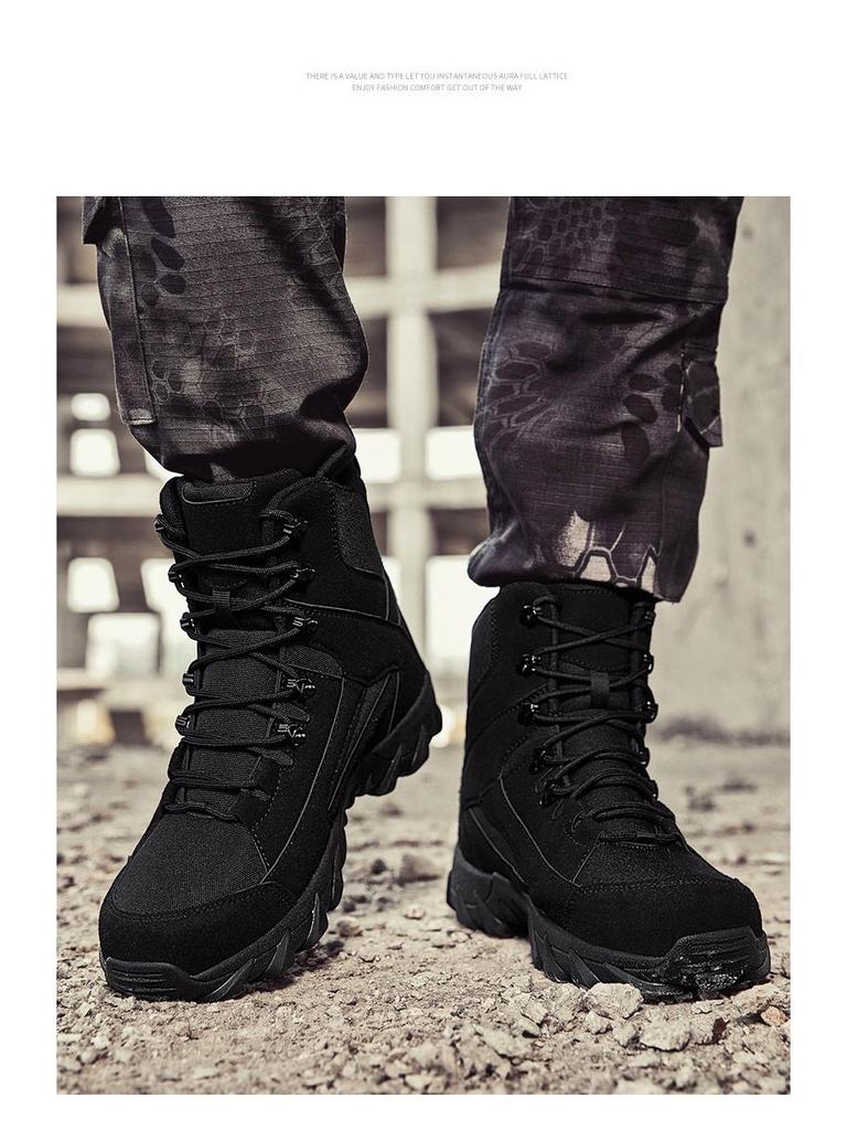 Thickened Men's Plus Velvet Outdoor Hiking & Work Boots