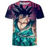 Dragon Ball Z Goku T-shirt Mens 3D Shirt T-shirts Anime Harajuku Cartoon T O-neck Hip-hop Tops Streetwear