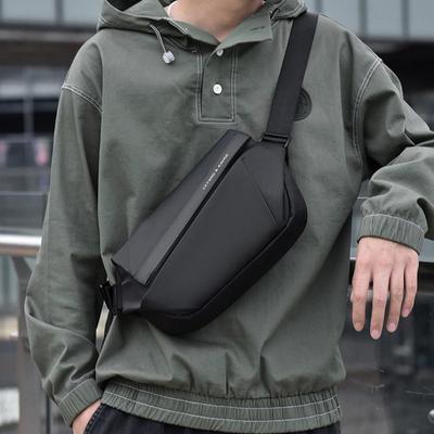 Men's Functional Cycling Chest Bag: Casual Messenger for Phone, Keys & More