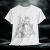 Dragon Castle Graphic Tee: Medieval Fantasy Shirt
