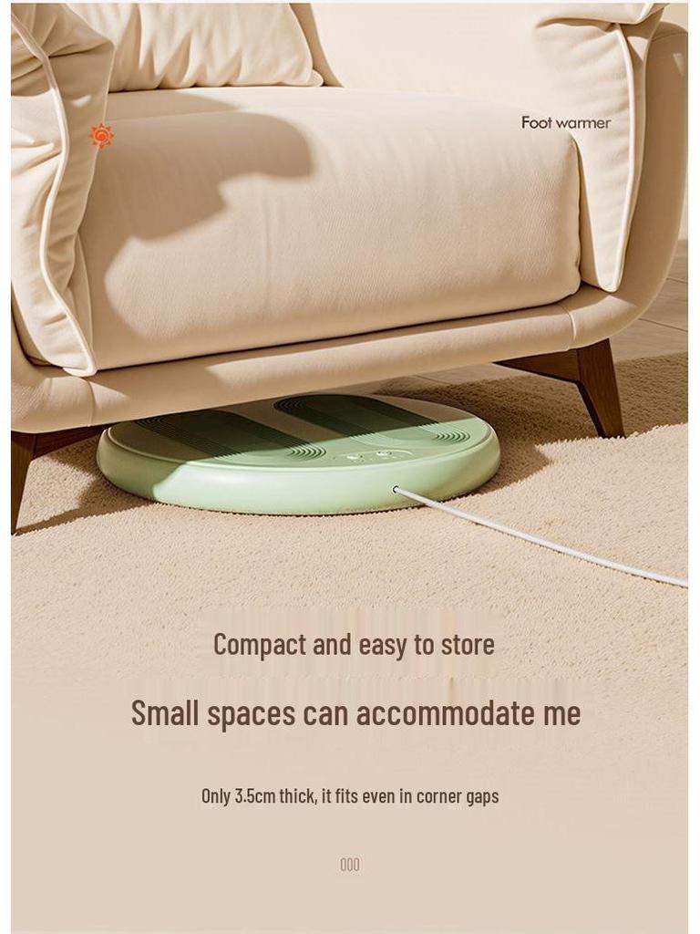 Under-Desk Foot Warmer: Winter Office Heater & Electric Blanket Cushion