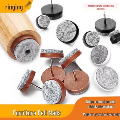 White Brown Anti-Slip Felt Floor Pads for Furniture