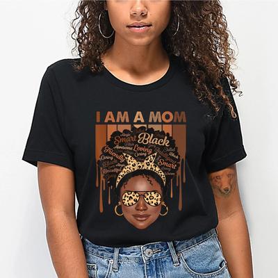 Retro Schwarzes Mama T-Shirt, Ich Bin Eine Schwarze Mama T-Shirt, Muttertagsgeschenk für Afro-Mutter