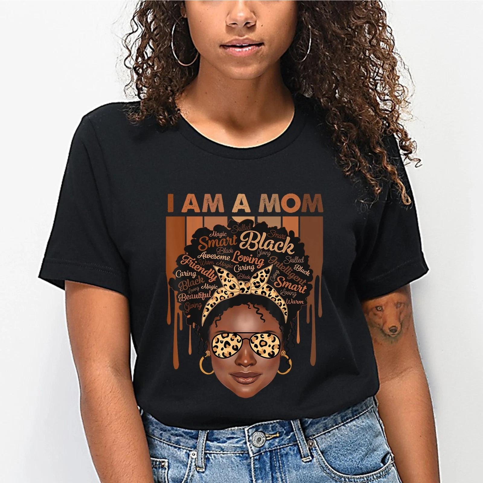 Retro Black Mom Tee, I Am A Black Mom T-shirt, Mother s Day Gift for Afro Mom XL