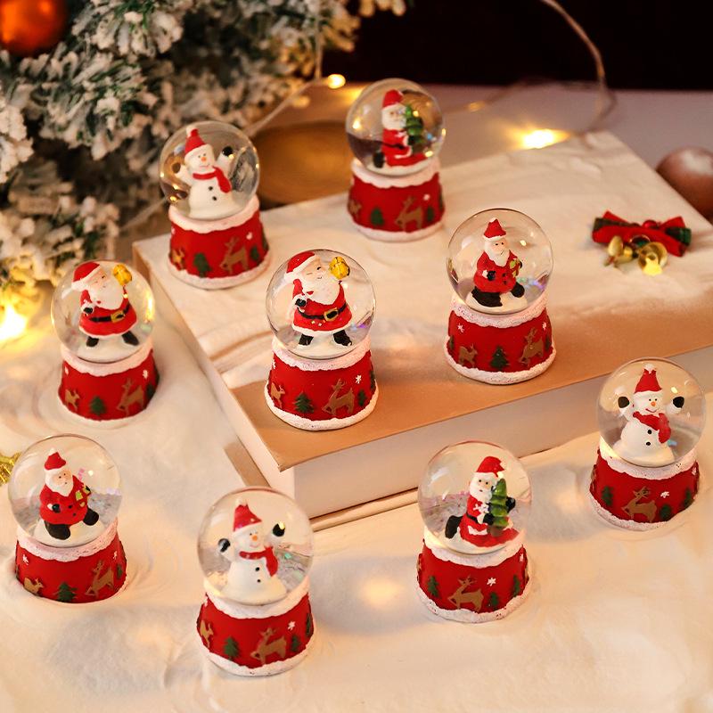 Christmas Crystal Ball Music Box Lantern Ornament