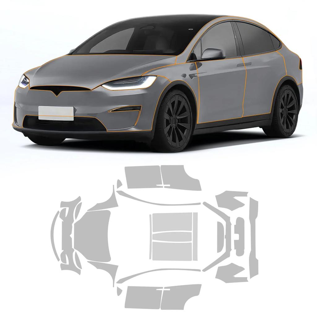 8.5MIL TPU Glossy Matte Car Paint Protection Film PPF for Tesla Model X 2025 2025 2025 2025 Pre-Cut Decal Kit Accessories