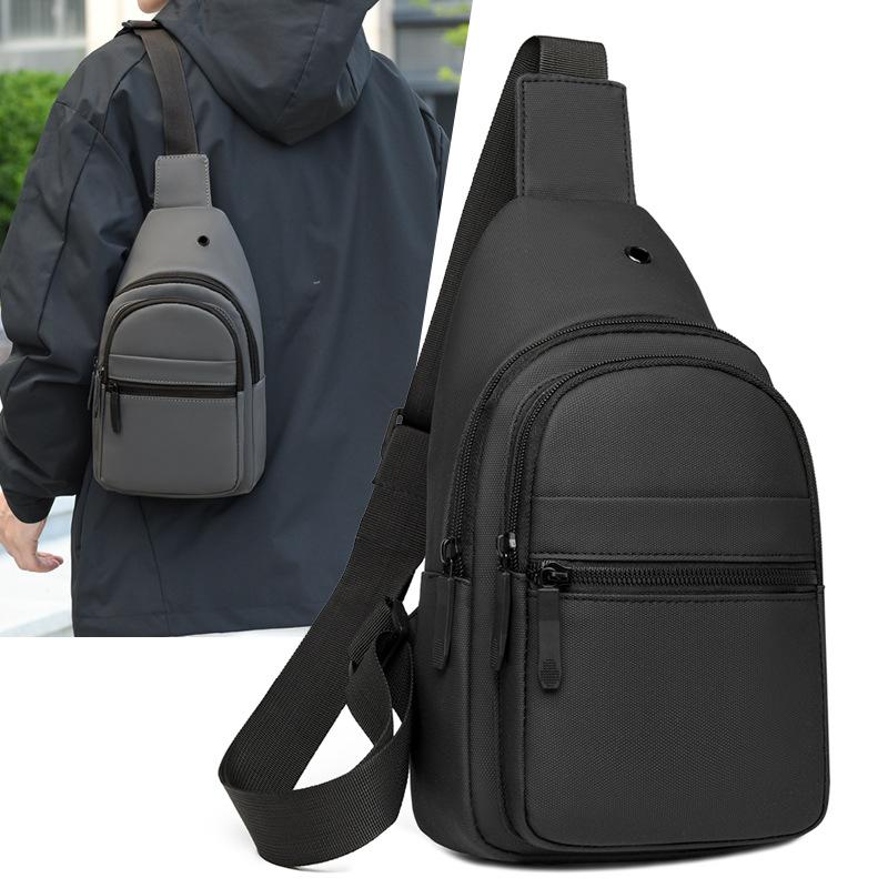 

Новая повседневная нагрудная сумка, спортивная сумка через плечо для активного отдыха, легкая наплечная сумка, большая вместимость, велосипедная многофункциональная нагрудная сумка чёрный